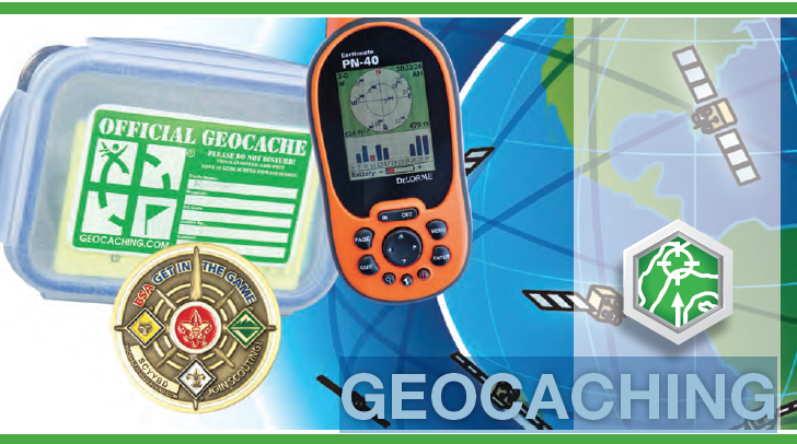 Cache  GPS Geocaching 6 x Orange laminated geocache instructions for muggles 